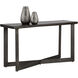 Marley 56 X 18 inch Dark Brown / Antique Gunmetal Console Table